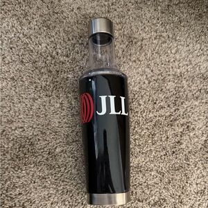 Stainless Steel Black Cocktail Shaker JLL brand logo NWT